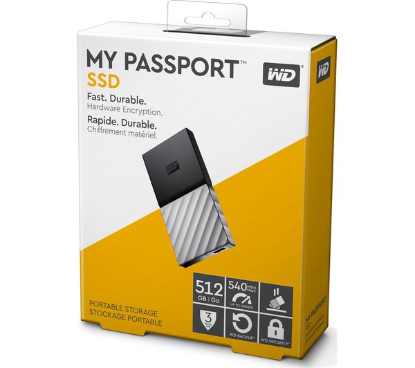 WD My Passport 512GB SSD Portable Storage image 1